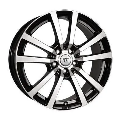 RC-Design RC 25 (Brillante, Liscio, Nero) 7.5x17 ET44.5 5x127 71.6 Ultime Pezzi