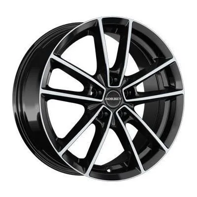 Must-Have Borbet W (Brillante, Liscio, Nero) 8x18 ET40 5x114.3 72.5