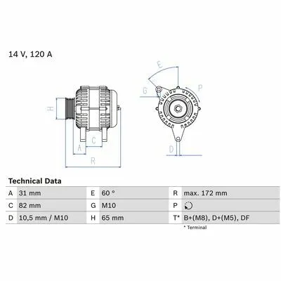 Scelto Dai Clienti BOSCH 0 986 044 530 Alternatore