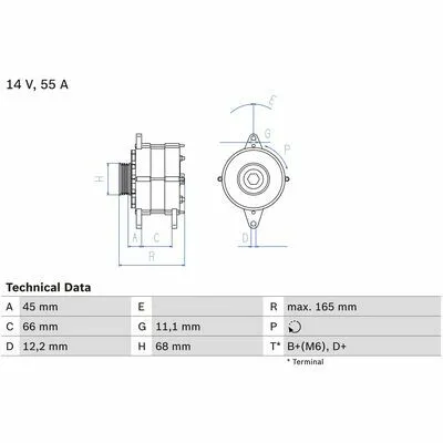 Spedito Oggi BOSCH 0 986 033 890 Alternatore
