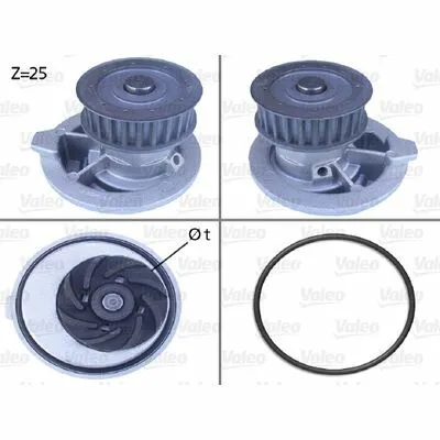VALEO 506310 Pompa Dell’Acqua, Raffreddamento Motore Spedizione Espresso