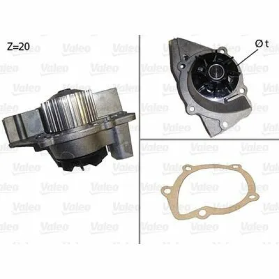 Subito Disponibile VALEO 506531 Pompa Dell’Acqua, Raffreddamento Motore