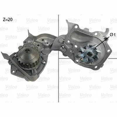 Nuovo Arrivo VALEO 506564 Pompa Dell’Acqua, Raffreddamento Motore