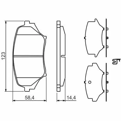 BOSCH 0 986 494 322 Kit Pastiglie Freno, Freno a Disco Compra Adesso