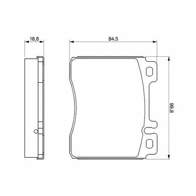 BOSCH 0 986 460 976 Kit Pastiglie Freno, Freno a Disco Offerta Lampo