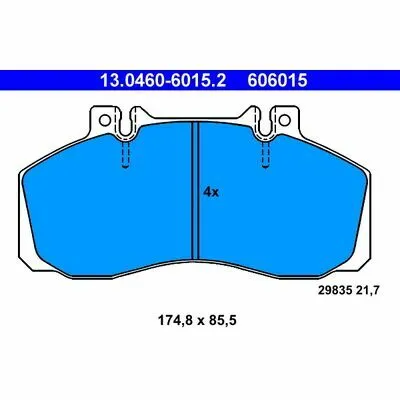ATE 13.0460-6015.2 Kit Pastiglie Freno, Freno a Disco Occasione Imperdibile