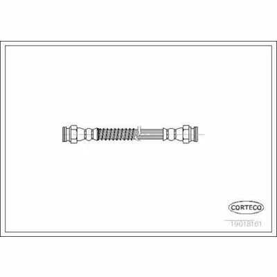CORTECO 19018161 Flessibile del Freno Di Tendenza