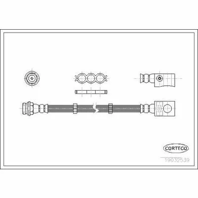 Offerta Del Giorno CORTECO 19032539 Flessibile del Freno