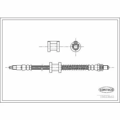 CORTECO 19033602 Flessibile del Freno Subito Disponibile
