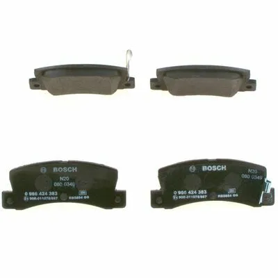 Compra Adesso BOSCH 0 986 424 383 Kit Pastiglie Freno, Freno a Disco
