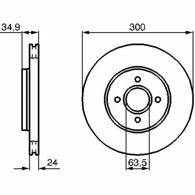 BOSCH 0 986 479 048 Disco Freno Compra Online