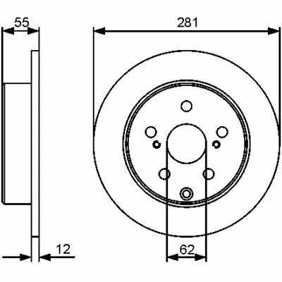 BOSCH 0 986 479 419 Disco Freno Subito Disponibile