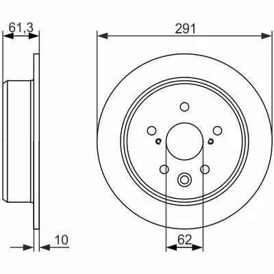 BOSCH 0 986 479 657 Disco Freno Offerta Lampo