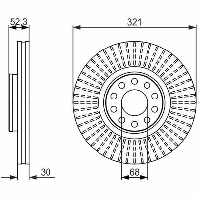 BOSCH 0 986 479 690 Disco Freno Affare