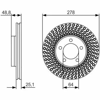 BOSCH 0 986 479 699 Disco Freno Affare