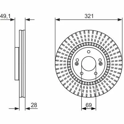 BOSCH 0 986 479 786 Disco Freno Popolare