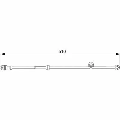 BOSCH 1 987 473 029 Contatto Segnalazione, Usura Past. Freno/mat. d‘Attrito Economico