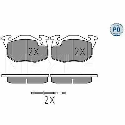 Ultimissimo Modello MEYLE-PD Advanced performance and design. 025 209 0518/PD Kit Pastiglie Freno, Freno a Disco