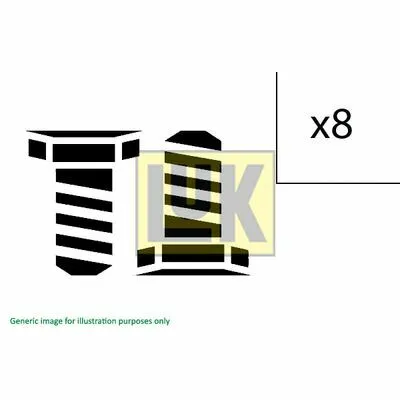 Solo Oggi LUK 411 0176 10 Kit Bulloni, Volano