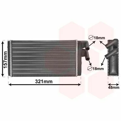 Super Prezzo VAN WEZEL 03006052 Scambiatore Calore, Riscaldamento Abitacolo