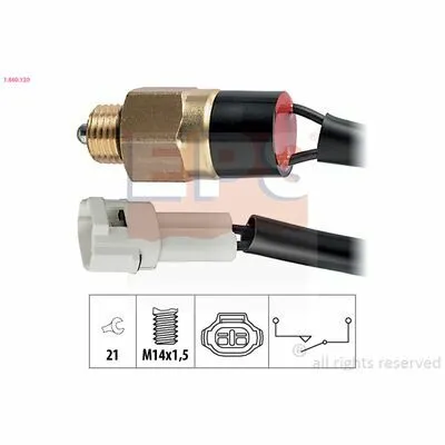 Sconto EPS Made in Italy - OE Equivalent 1.860.120 Interruttore, Luce di Retromarcia