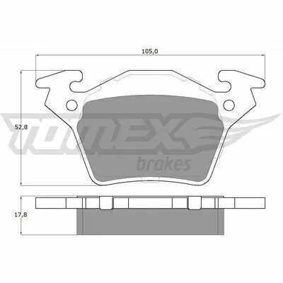 TOMEX BRAKES TX 12-89 Kit Pastiglie Freno, Freno a Disco Miglior Prezzo