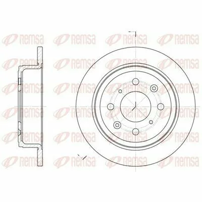 Prezzo Di Fabbrica REMSA 6083.00 Disco Freno