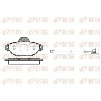 Di Tendenza REMSA 0414.01 Kit Pastiglie Freno, Freno a Disco