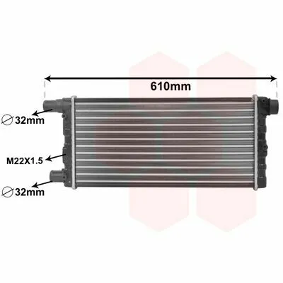 Prezzo Di Fabbrica VAN WEZEL 17002115 Radiatore, Raffreddamento Motore