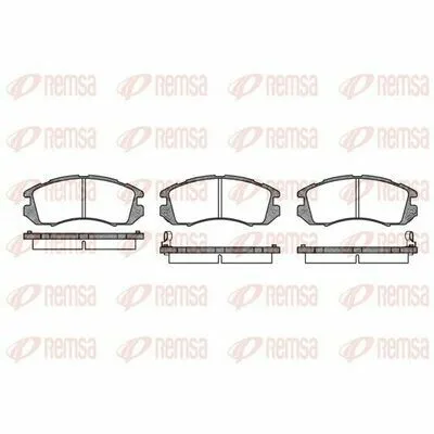 REMSA 0191.12 Kit Pastiglie Freno, Freno a Disco Sconto