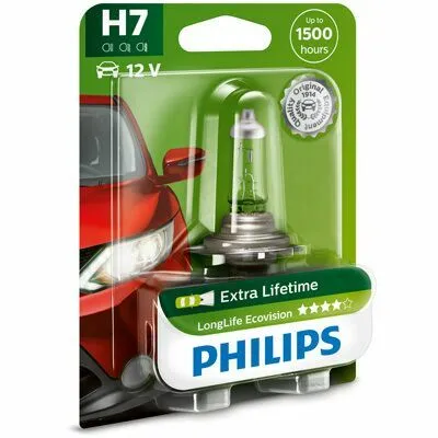 Spedizione Espresso PHILIPS LongLife EcoVision 12972LLECOB1 Lampadina, Faro di Profondità