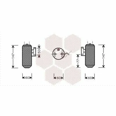 VAN WEZEL 2700D084 Essiccatore, Climatizzatore Solo Oggi
