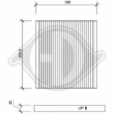 DIEDERICHS Climate DCI0102 Filtro, Aria Abitacolo Direttamente Dal Produttore