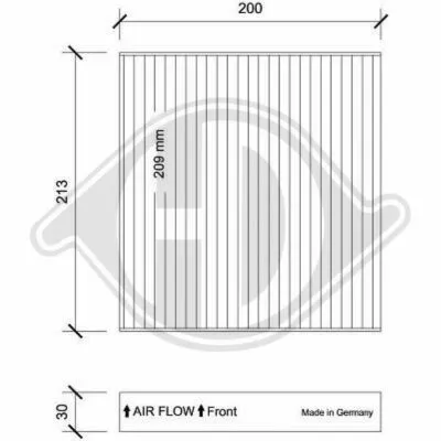 DIEDERICHS Climate DCI0222 Filtro, Aria Abitacolo Prezzo Conveniente