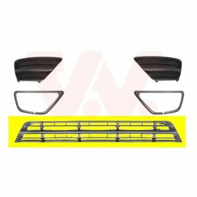 Esclusivo VAN WEZEL ** Equipart ** 1861590 Griglia di Ventilazione, Paraurti