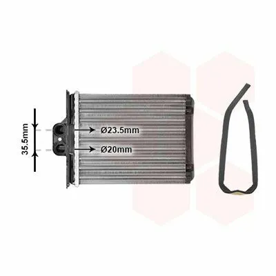 VAN WEZEL 37006217 Scambiatore Calore, Riscaldamento Abitacolo Occasione