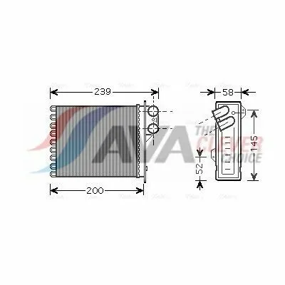 Quantità Limitata AVA QUALITY COOLING RTA6398 Scambiatore Calore, Riscaldamento Abitacolo
