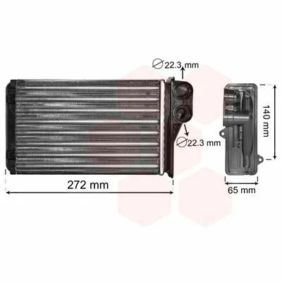 Subito Disponibile VAN WEZEL 40006292 Scambiatore Calore, Riscaldamento Abitacolo