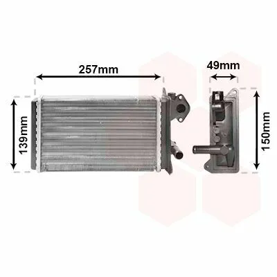 Compra Adesso VAN WEZEL 58006062 Scambiatore Calore, Riscaldamento Abitacolo