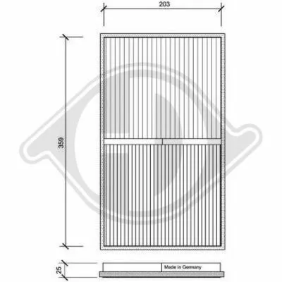 DIEDERICHS Climate DCI0026 Filtro, Aria Abitacolo Saldi