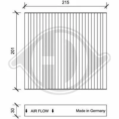 Prezzo Basso DIEDERICHS Climate DCI1109 Filtro, Aria Abitacolo