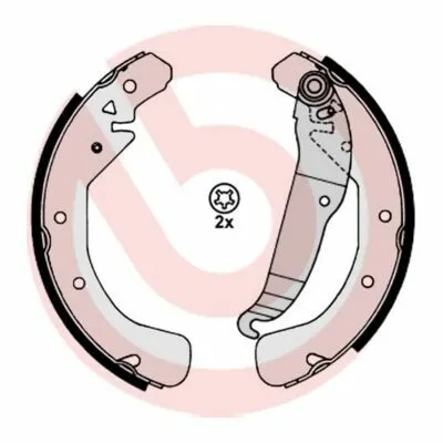 BREMBO ESSENTIAL LINE S 59 517 Kit Ganasce Freno Economico