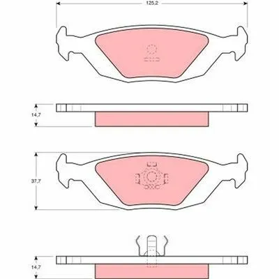 Promozione Esclusiva TRW GDB392 Kit Pastiglie Freno, Freno a Disco