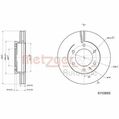 METZGER 6110859 Disco Freno Must-Have