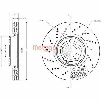 Offerta Lampo METZGER 6110867 Disco Freno