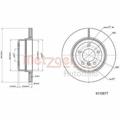 METZGER 6110877 Disco Freno Compra Oggi Stesso