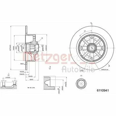 Prezzo Ridotto METZGER 6110941 Disco Freno