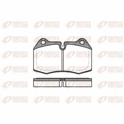 REMSA 0441.00 Kit Pastiglie Freno, Freno a Disco Super Prezzo