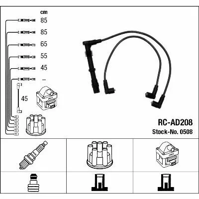 Offerta Lampo NGK 0508 Cavo Accensione