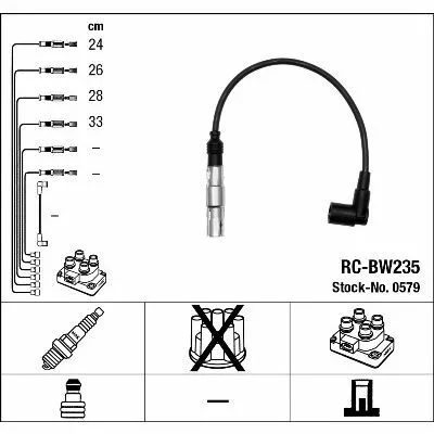 Miglior Prezzo NGK 0579 Cavo Accensione